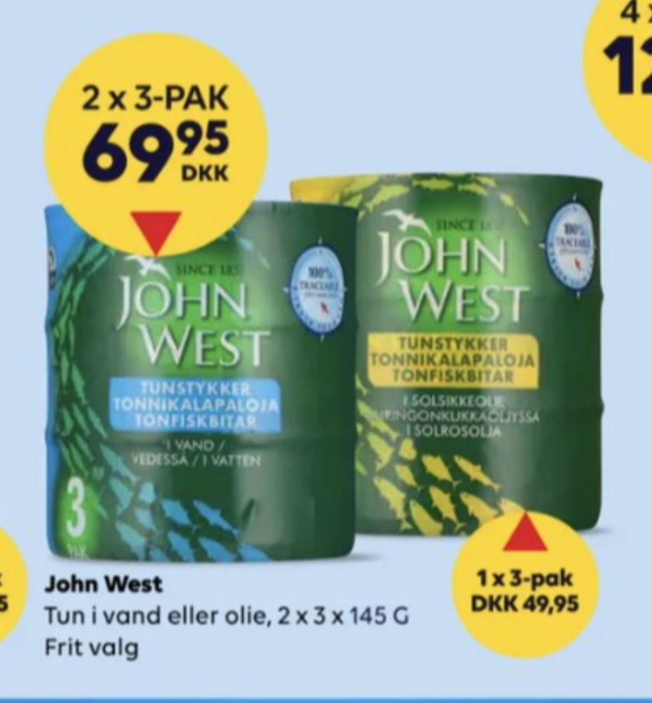 John West, Tun i solsikkeolie