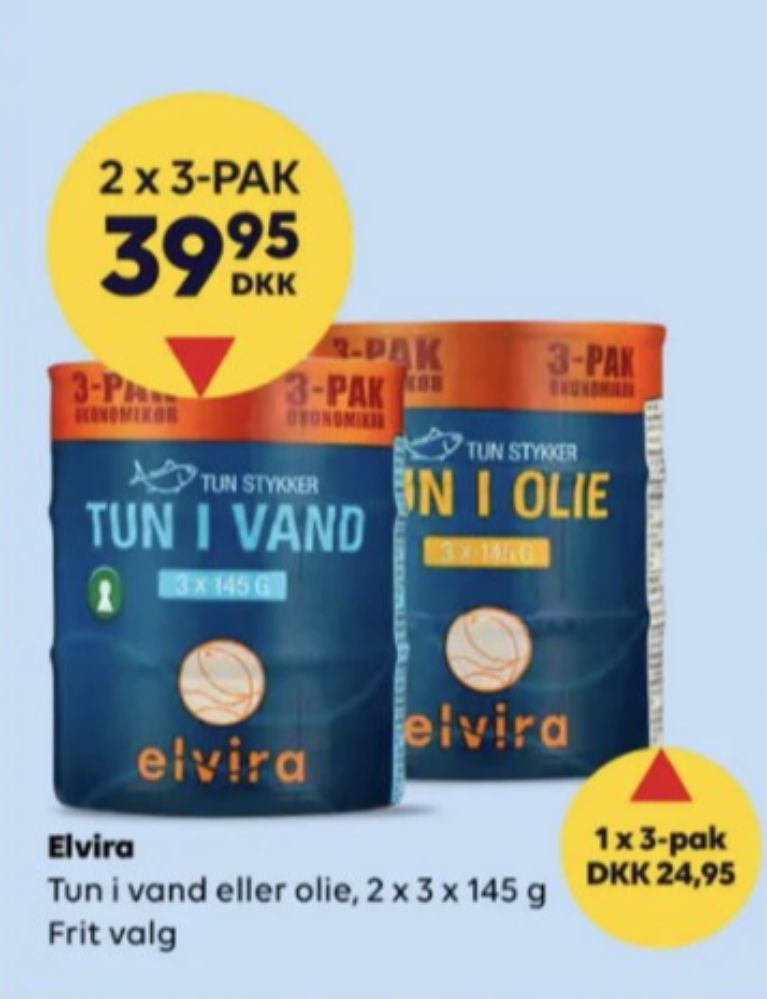 Elvira, Tun i vand