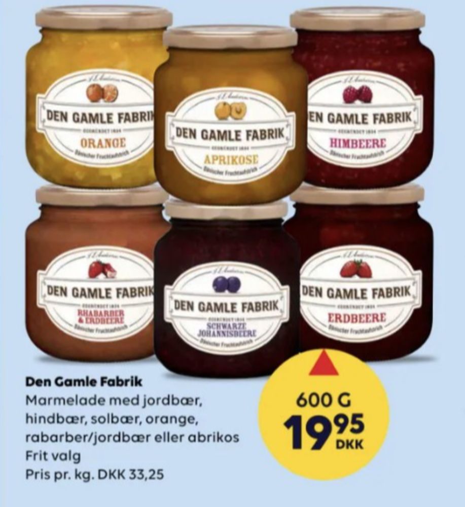 Den Gamle Fabrik, Orangemarmelade