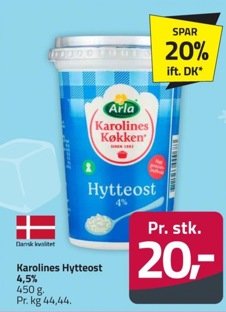 Karolines, Hytteost 4%