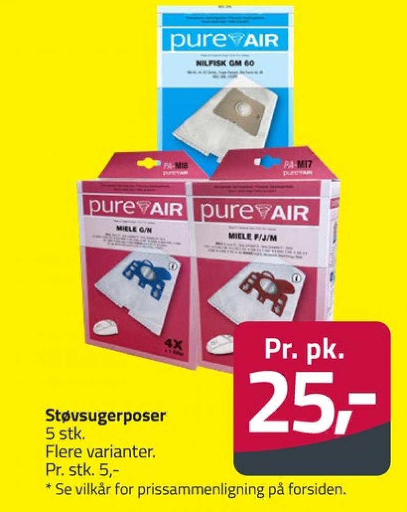 Kleenair, Støvsugerposer