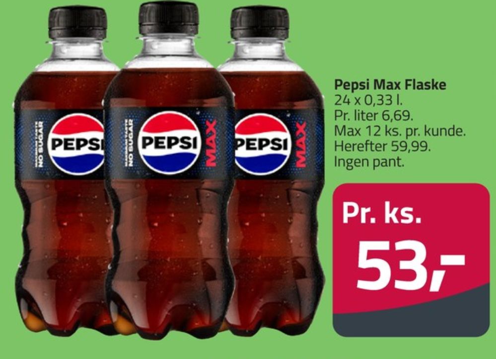 Pepsi Max, Cola 24 pk.