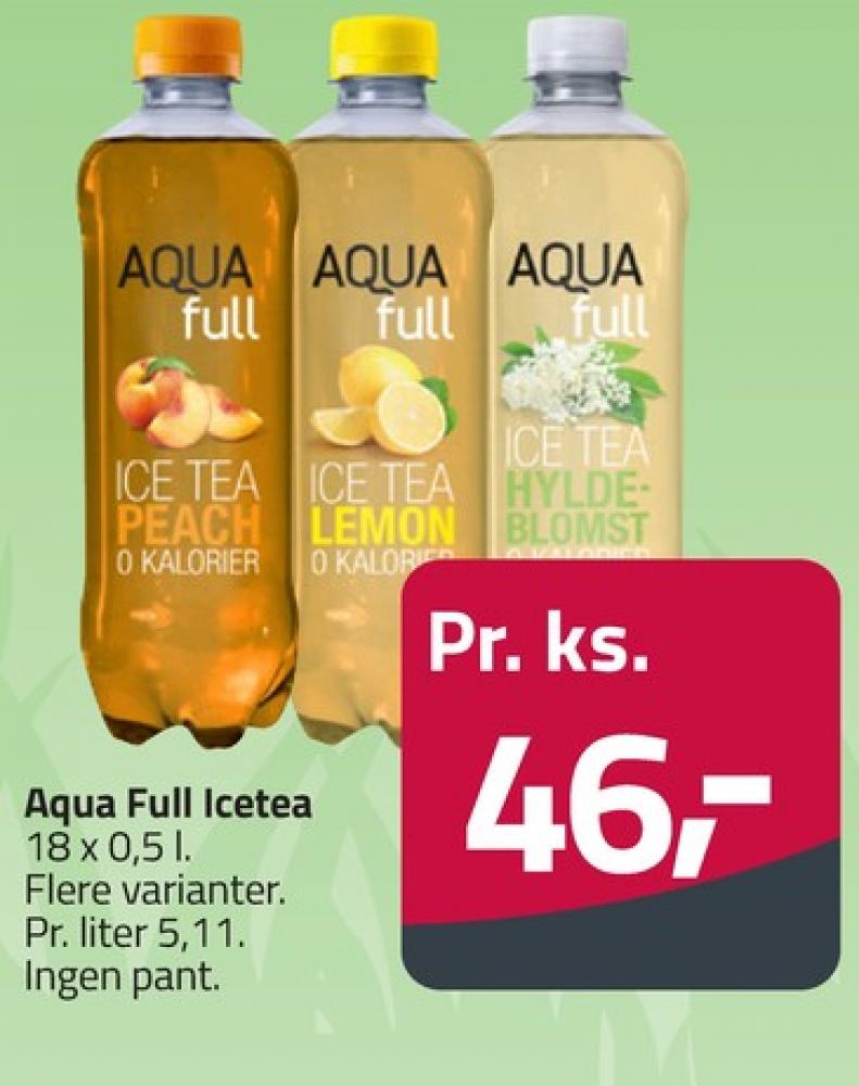 Aqua Full, Ice Tea Peach 18 pk.