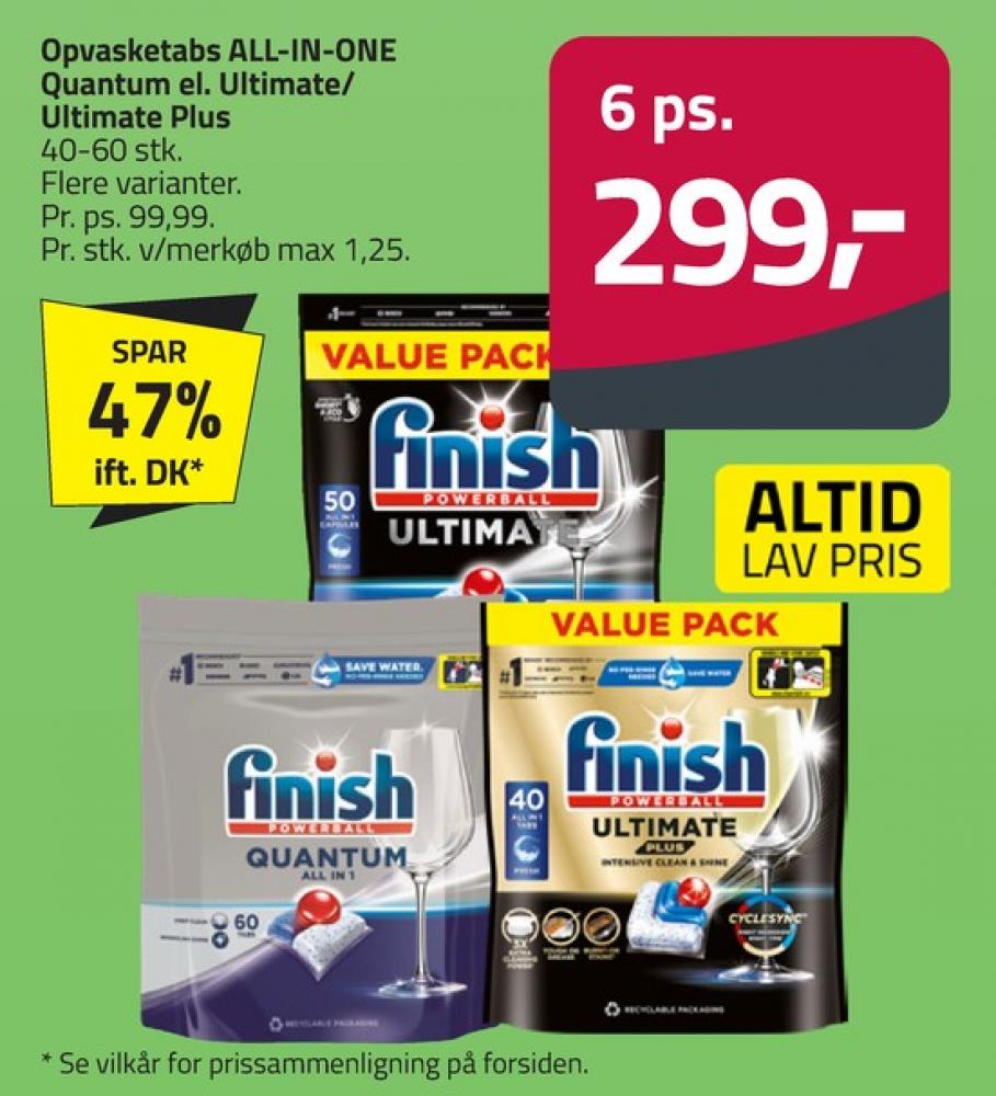 Finish, Maskinopvask-tabs