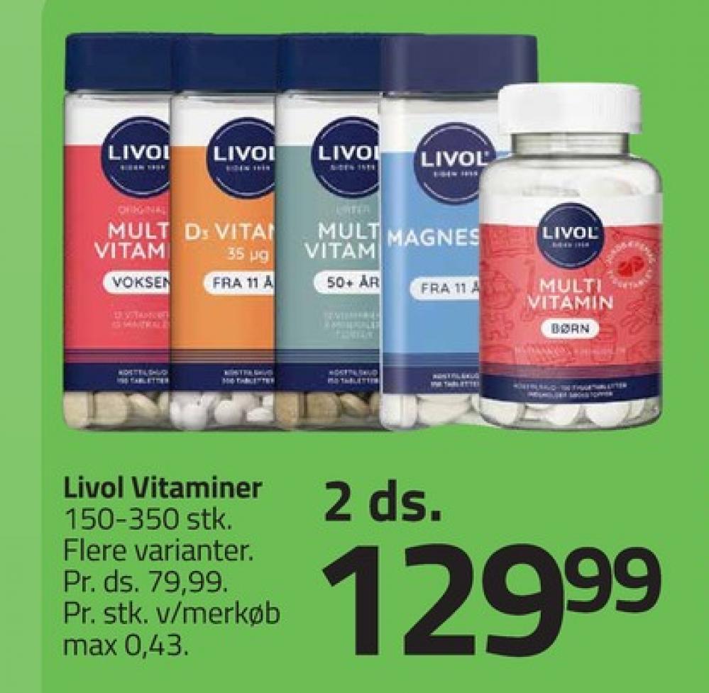 Livol Multi, Vitaminer