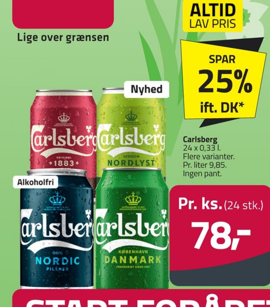 Carlsberg Pilsner, Øl 24 pk.