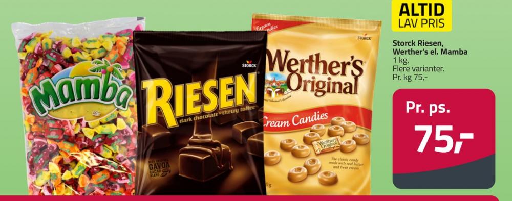Werthers Original, Karameller Cream Candies