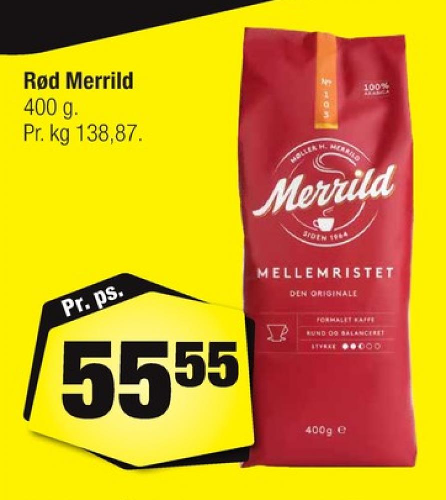 Merrild Mellemristet, Kaffe Formalet