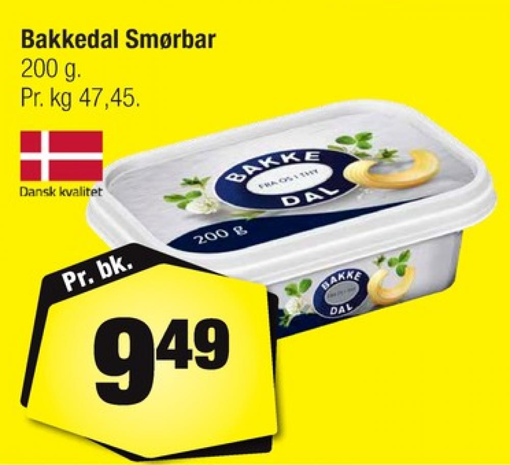 Bakkedal, Smørbar