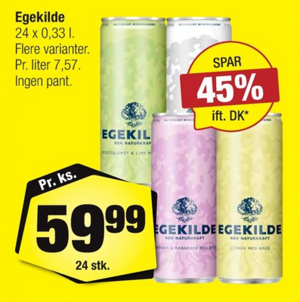Egekilde Citrus, Mineralvand med brus 24 pk.