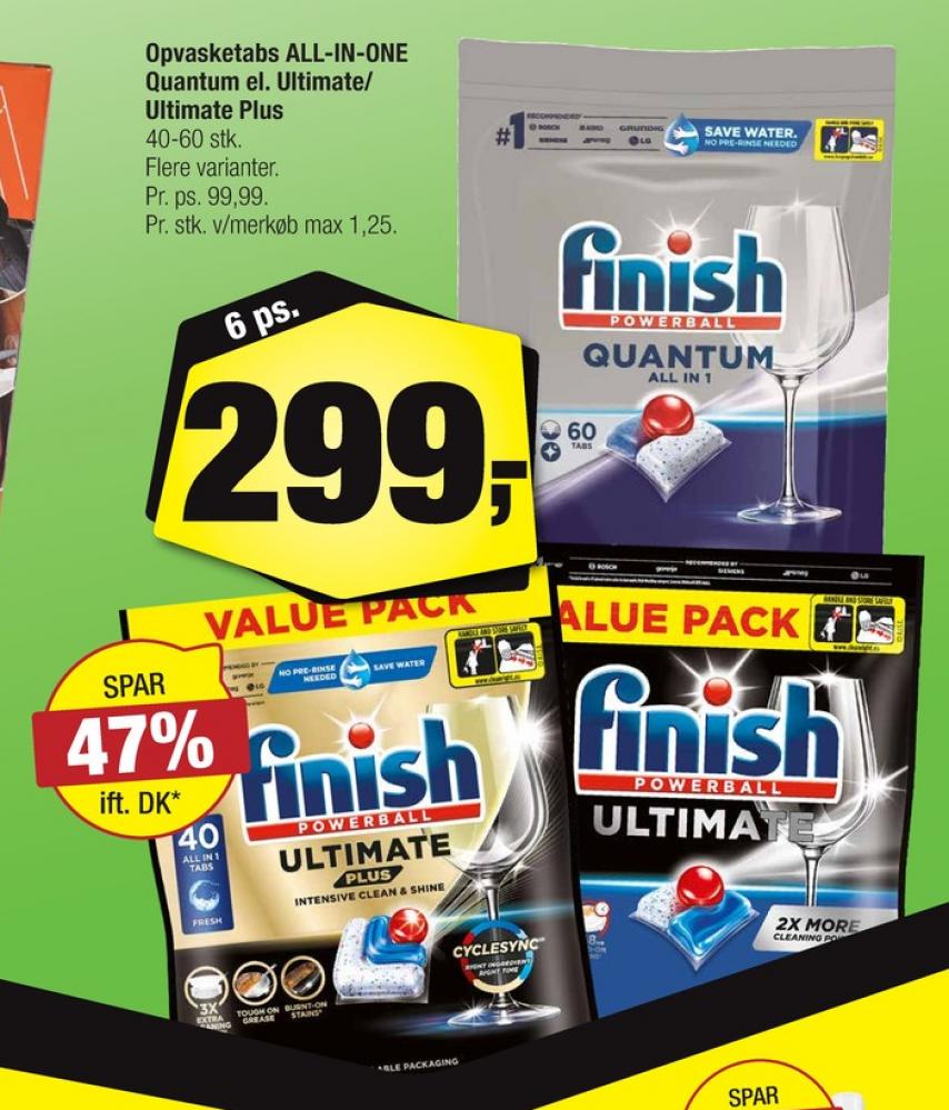 Finish, Maskinopvask-tabs