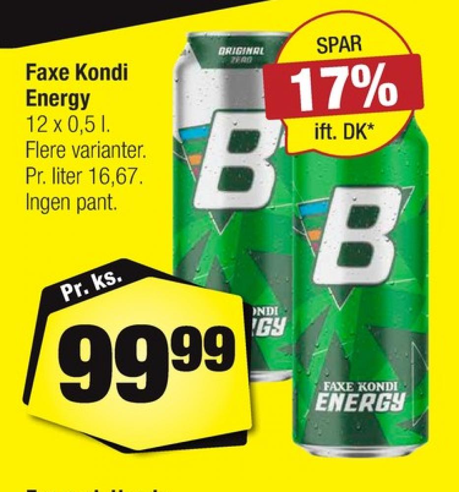 Faxe Kondi Energy, Energidrik 12 pk.
