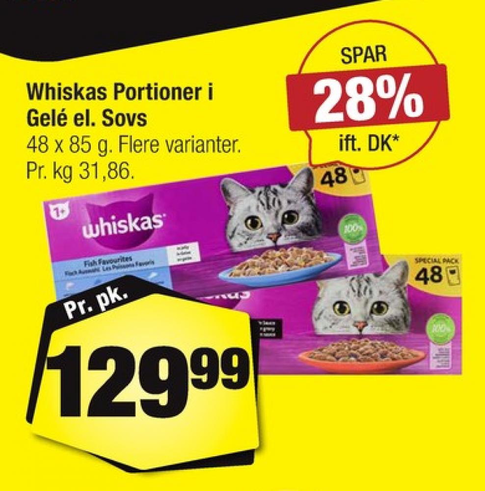 Whiskas, Kattefoder
