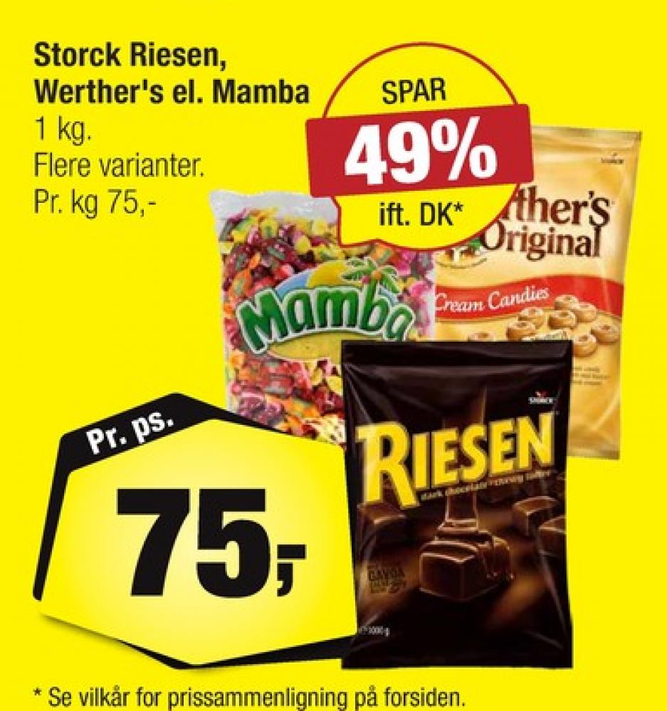 Werthers Original, Karameller Cream Candies