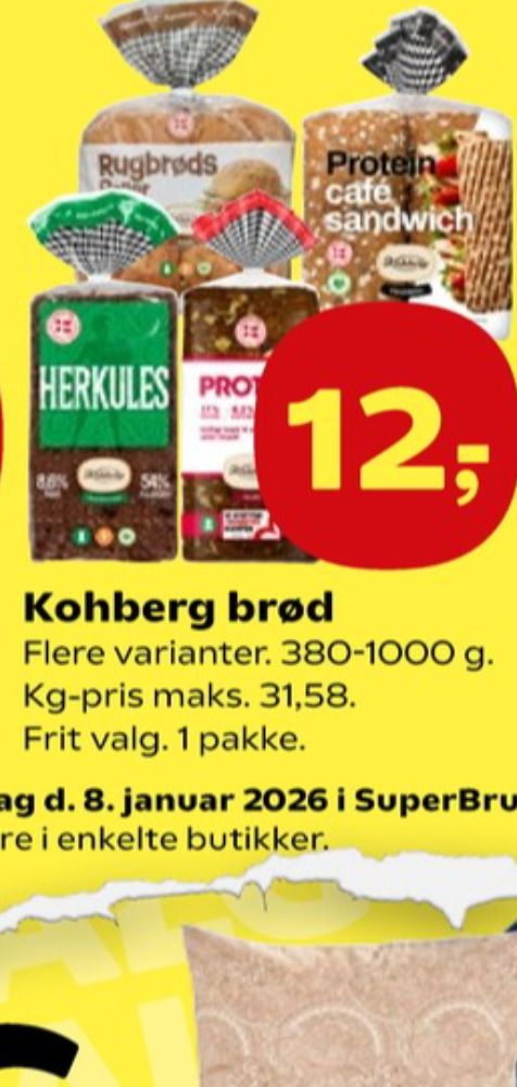 Kohberg Herkules, Rugbrødsskiver