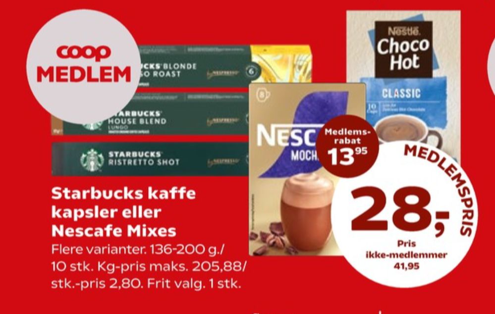 Starbucks Ristretto Shot, Kaffekapsler