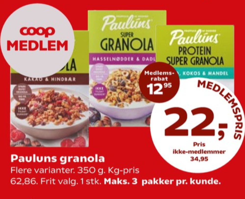 Pauluns, Granola Kakao, Kokos & Mandler