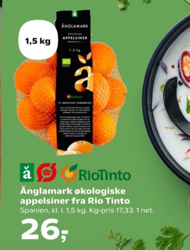 Änglamark, Appelsiner