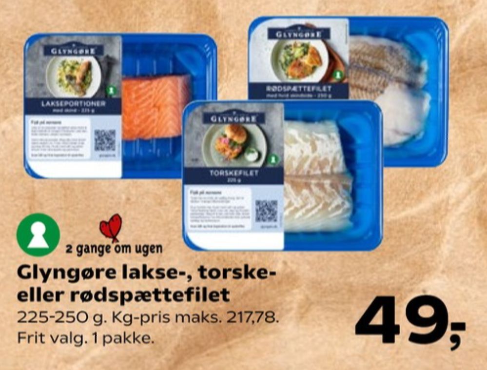 Glyngøre, Lakseportioner