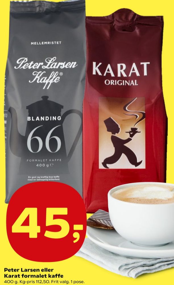 Peter Larsen Blanding 66, Kaffe Formalet