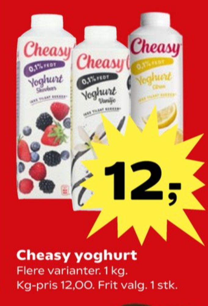 Cheasy, Vanilje Yoghurt 
