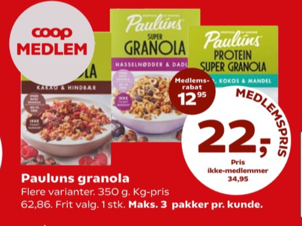 Pauluns, Granola Kakao, Kokos & Mandler