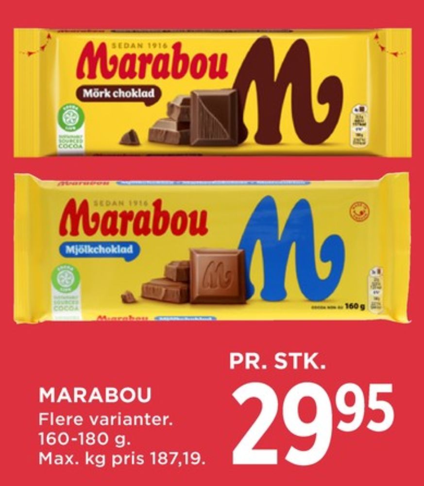 Marabou, Chokoladeplade Mjölk Choklad