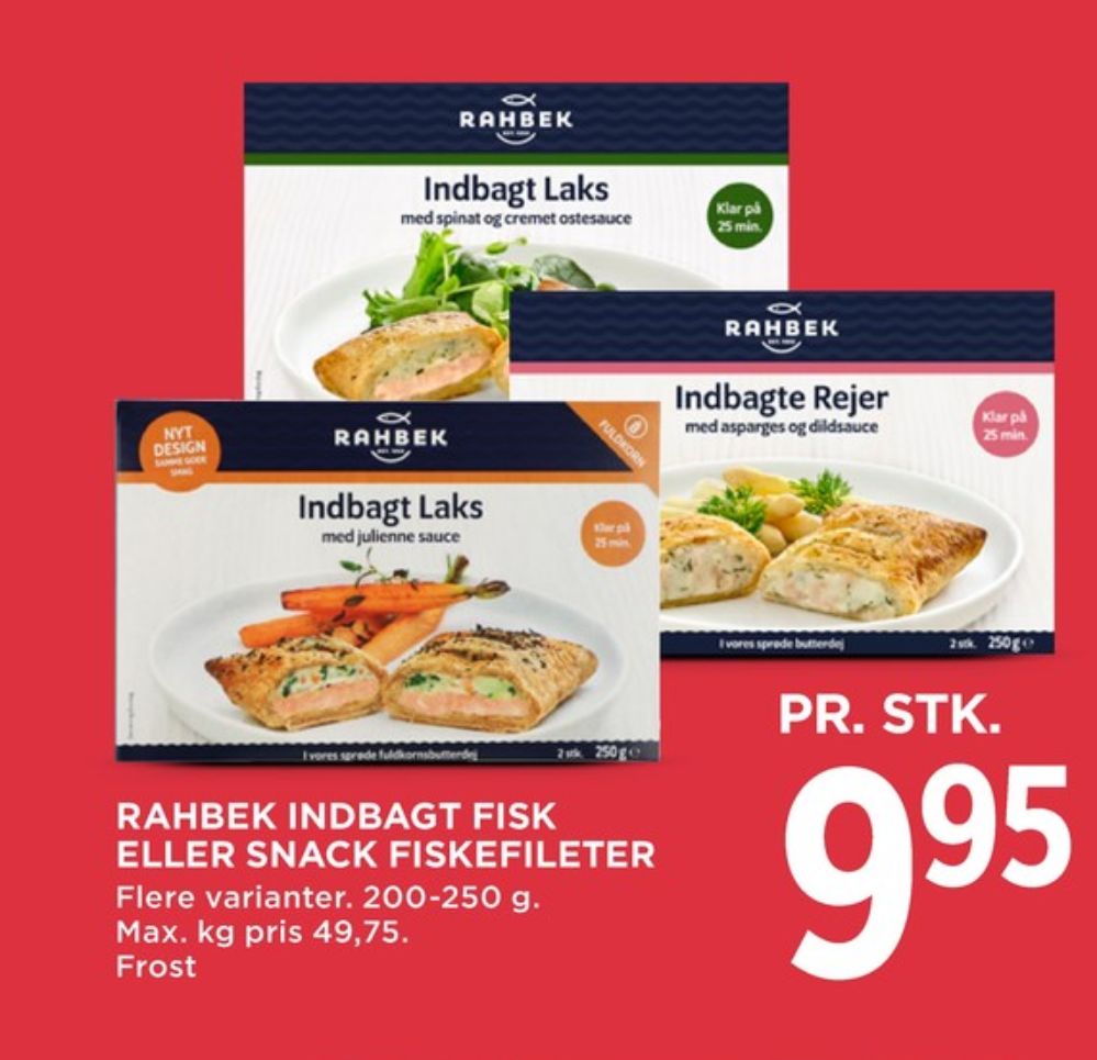 Rahbek, Indbagt Laks med Spinat og Ostesauce