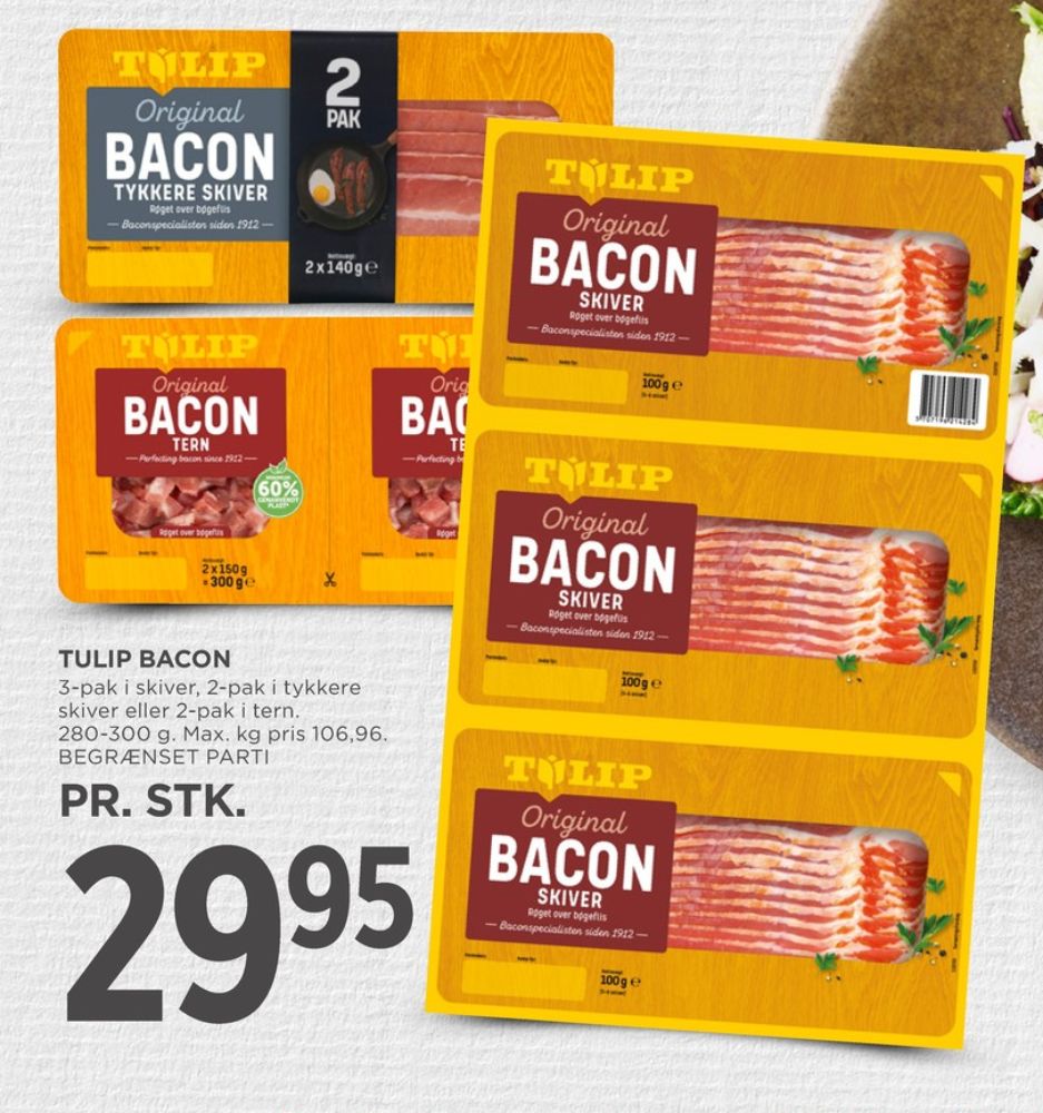 Tulip, Baconskiver
