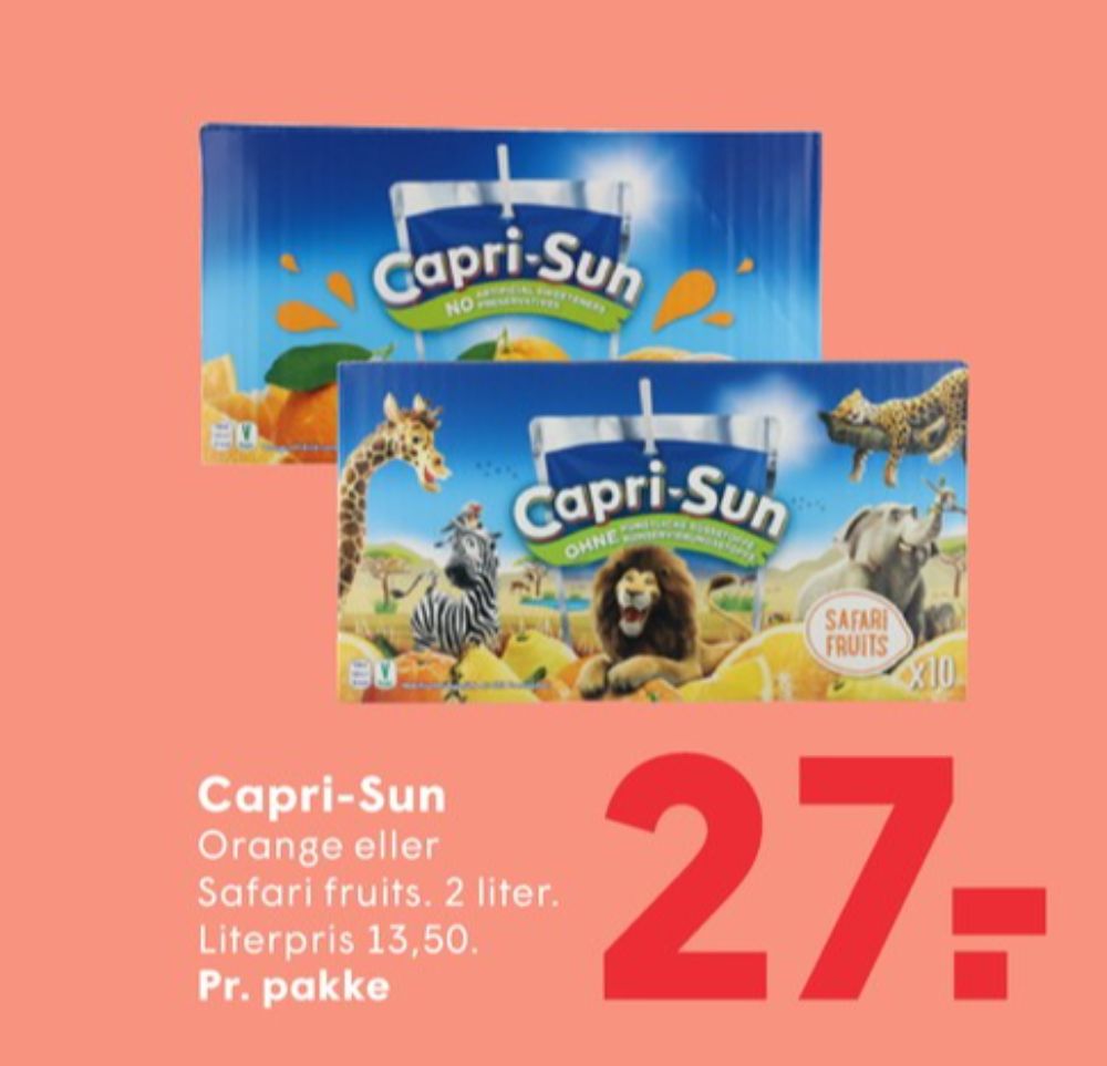 Capri-Sun, Frugtdrik Orange