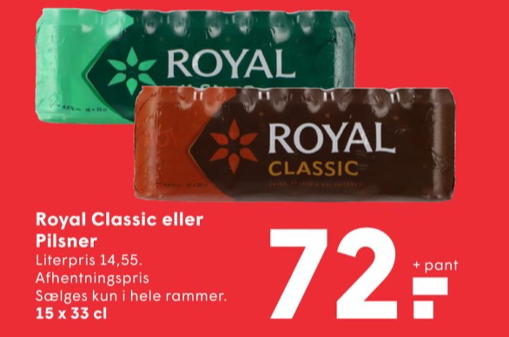 Royal Pilsner, Øl 15 pk.