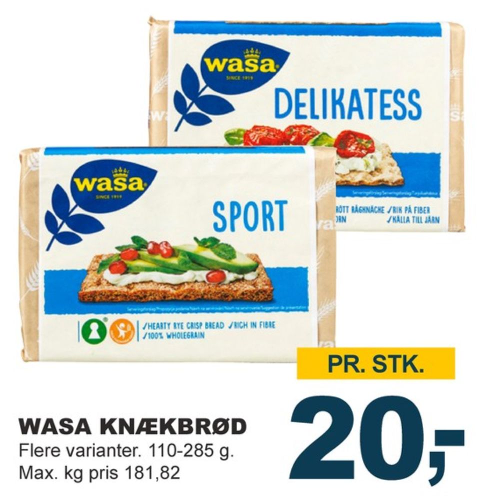 Wasa, Delikatesse Sesam knækbrød