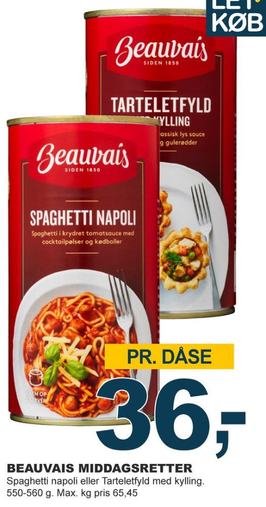 Beauvais, Spaghetti Napoli
