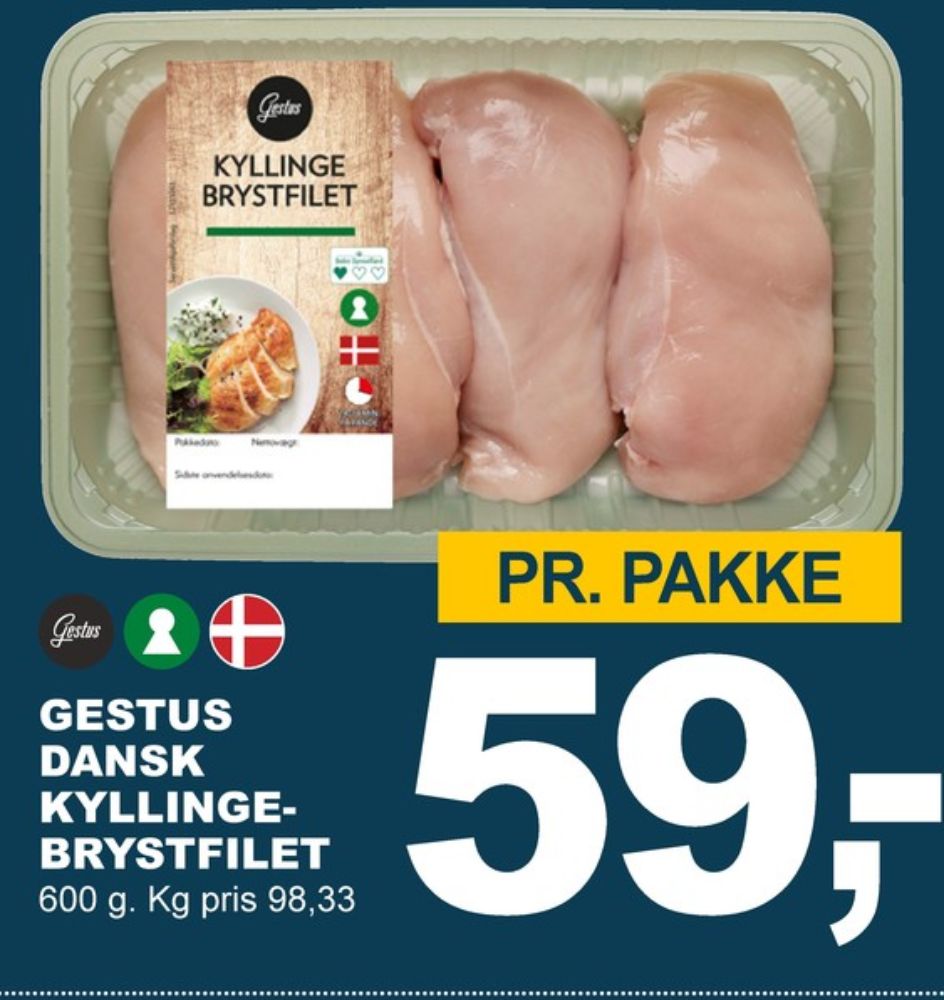 Gestus, Kyllingebrystfilet