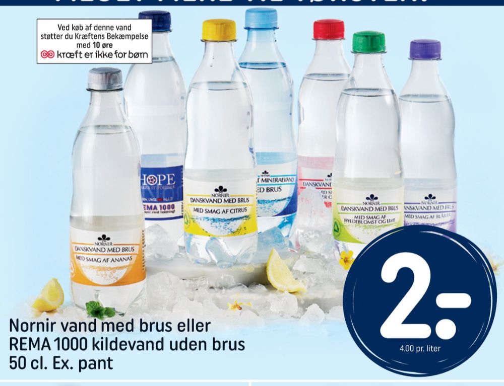 Nornir Rabarber Hindbær, Danskvand med rabarber og hindbær