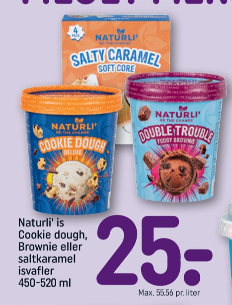 Naturli', Salty Caramel isvaffel