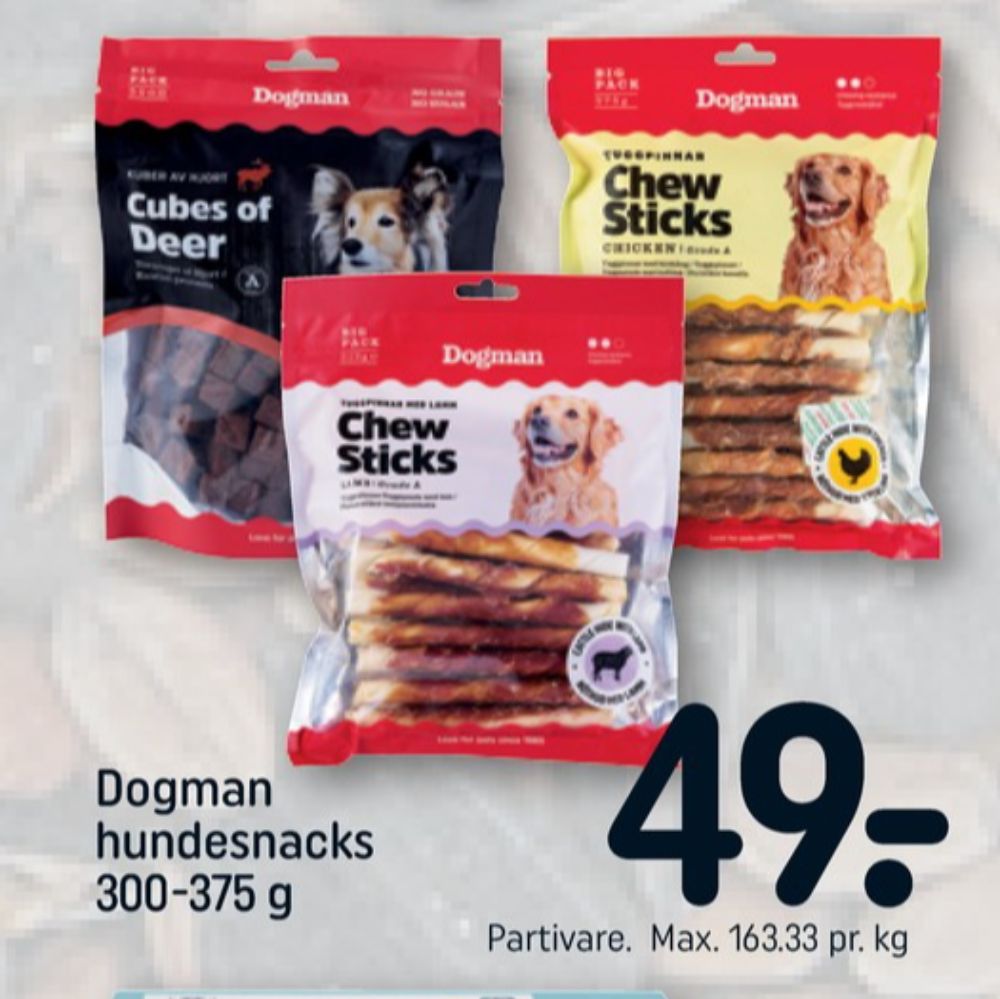 Dogman, Hundesnacks