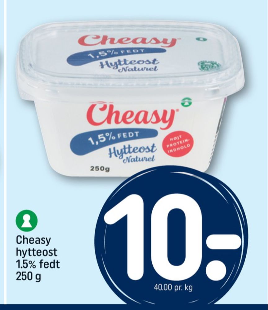 Cheasy, Hytteost naturel 1,5%