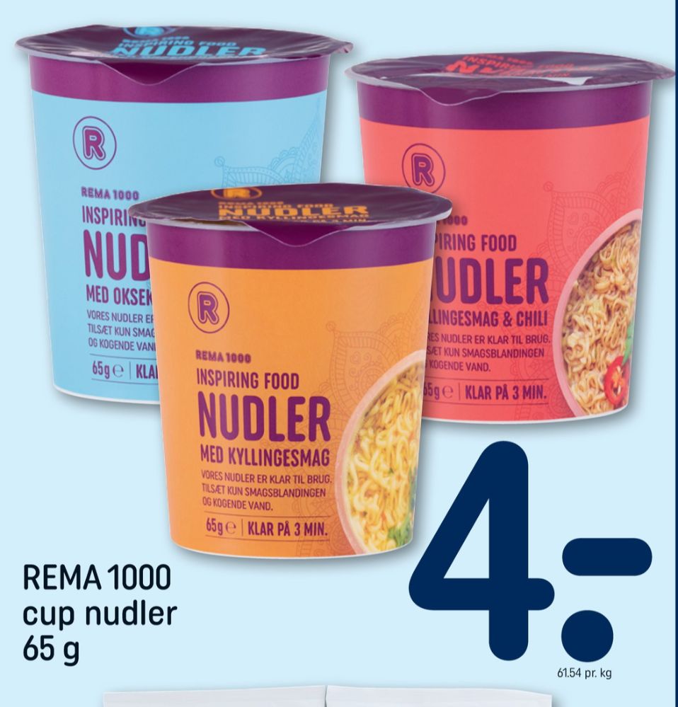 Rema 1000 Inspiring food, Nudler med Kyllingesmag & Chili