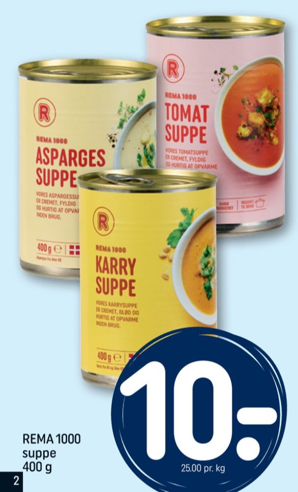 Rema 1000, Aspargessuppe