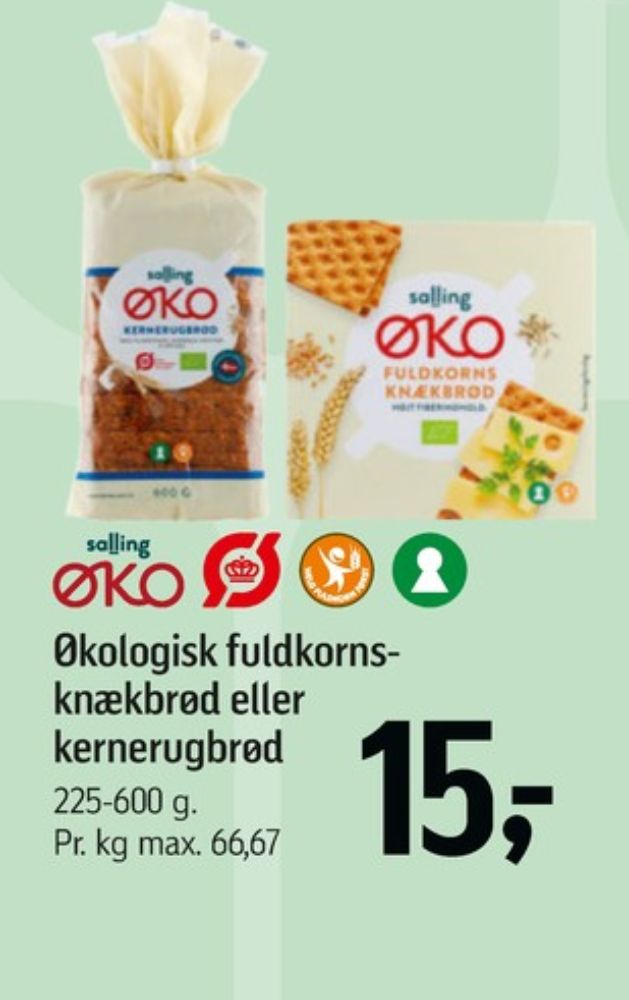 Salling ØKO, Fuldkorn knækbrød