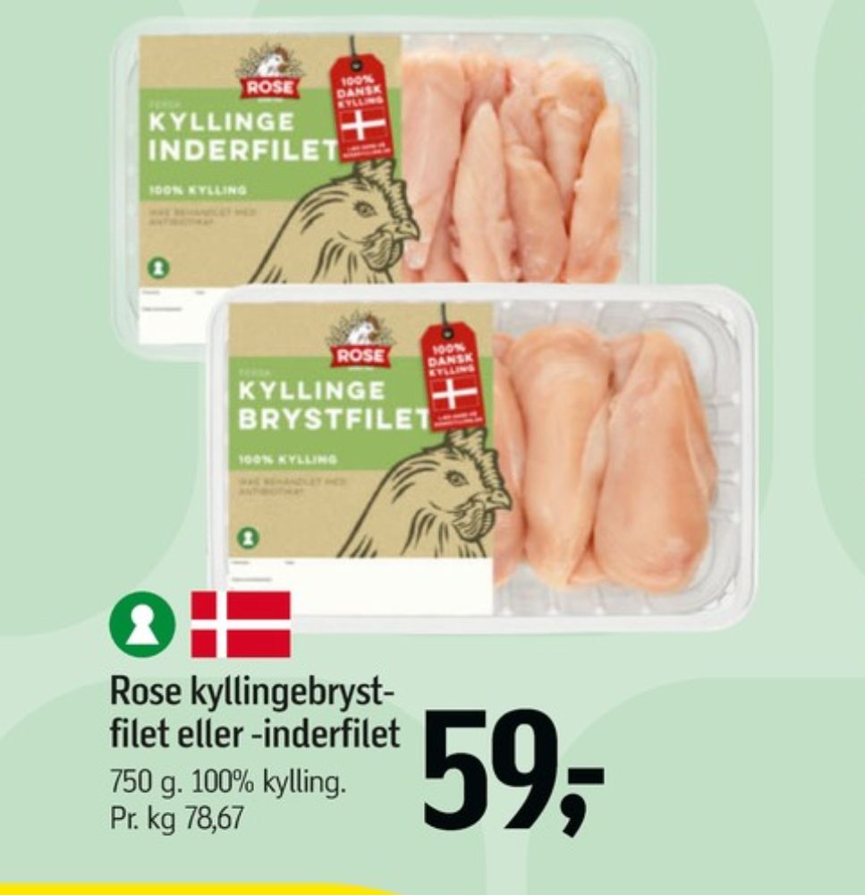 Rose, Kyllingebrystfilet