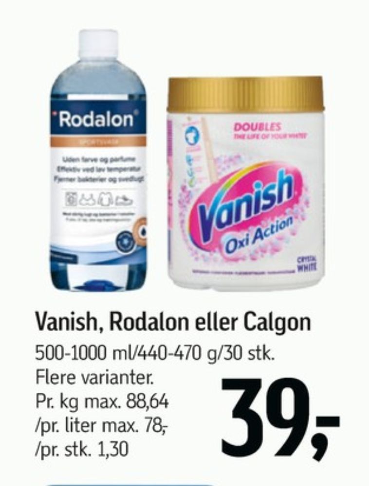Calgon, Vaskemaskinerens