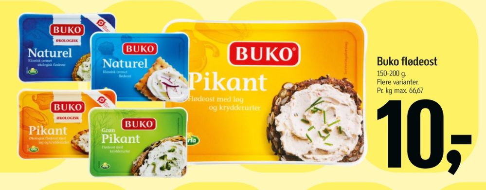 Buko, Flødeost Pikant