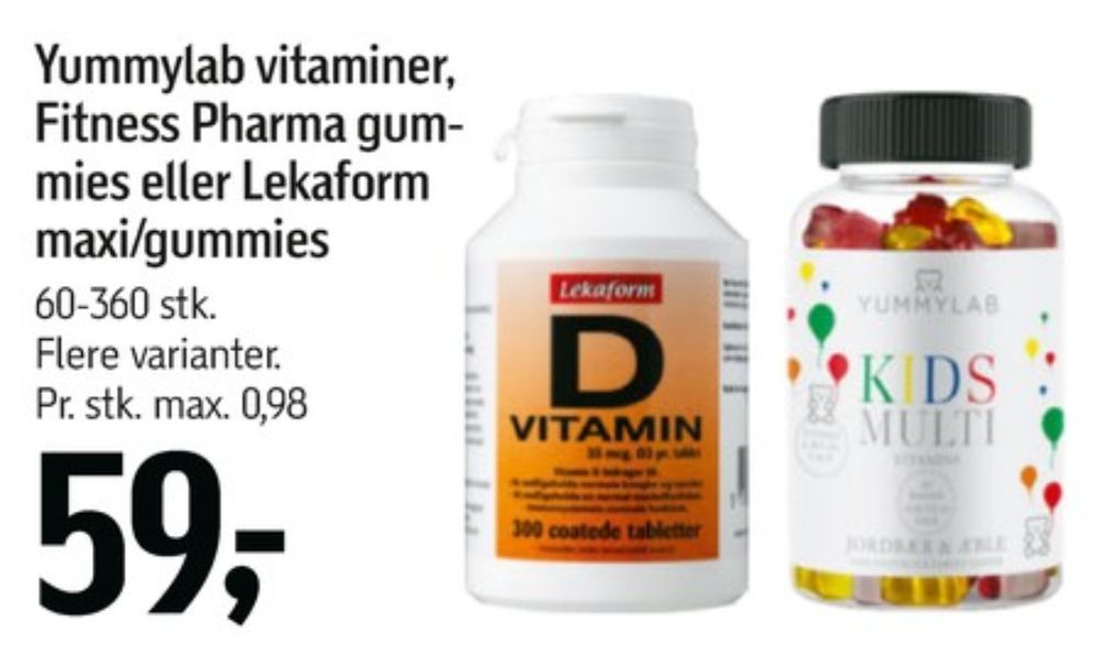 Fitness Pharma, Vitaminer