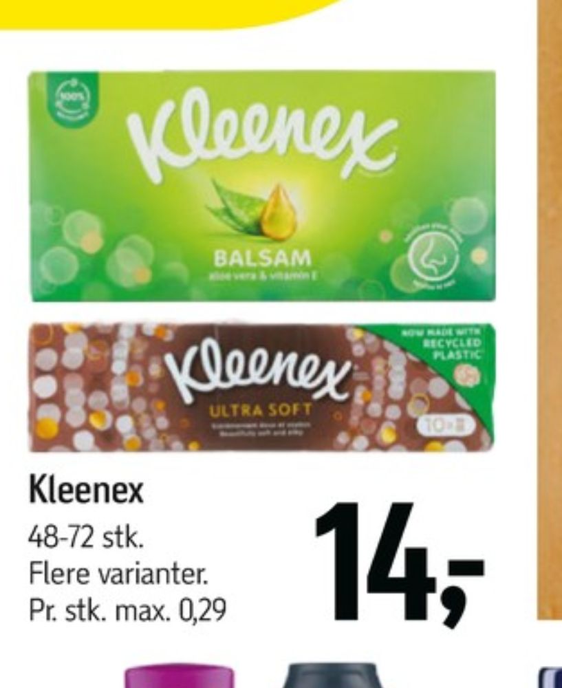 Kleenex, Lommetørklæder