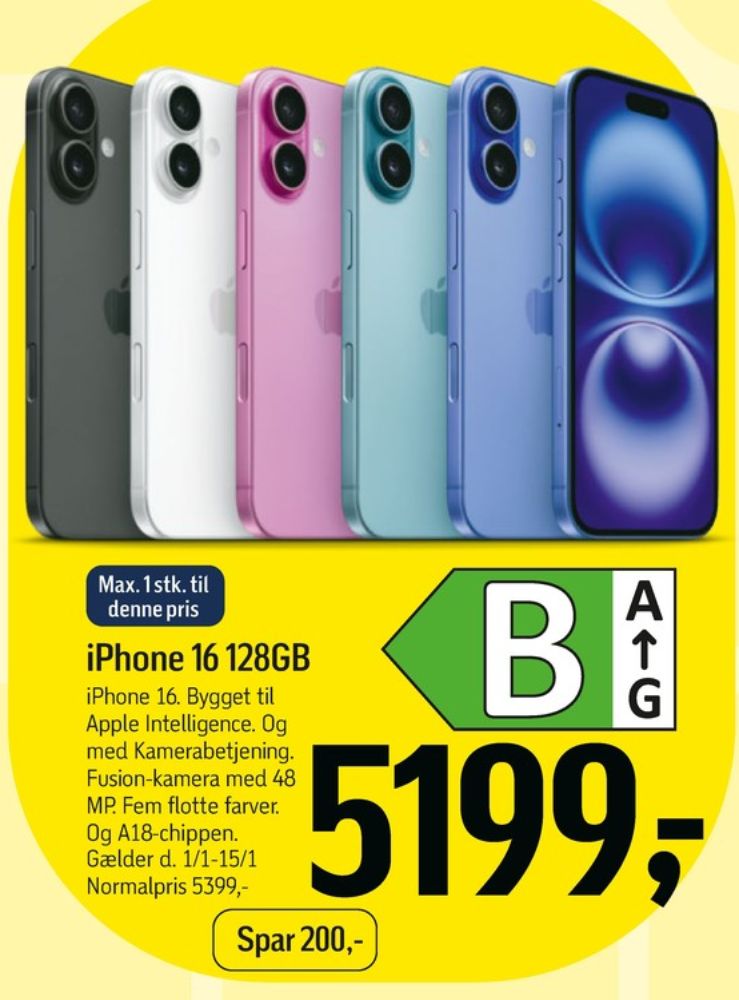 Apple Iphone 16, Mobiltelefon