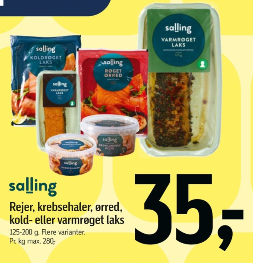 Salling, Laks i skiver