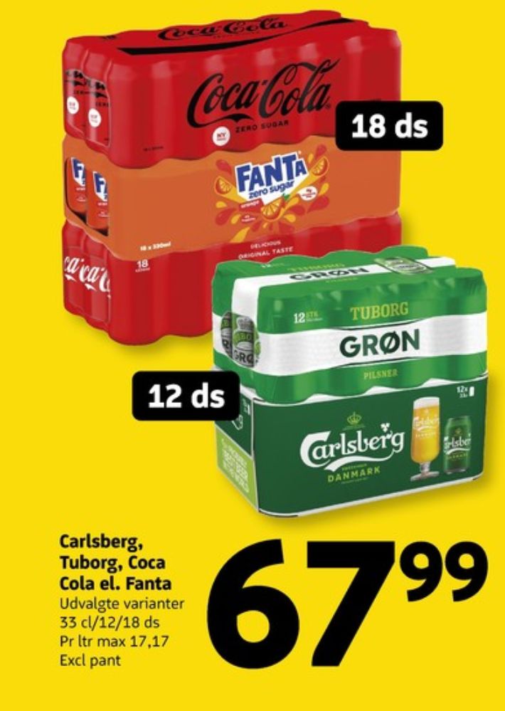 Fanta Zero, Appelsinsodavand 18 pk.