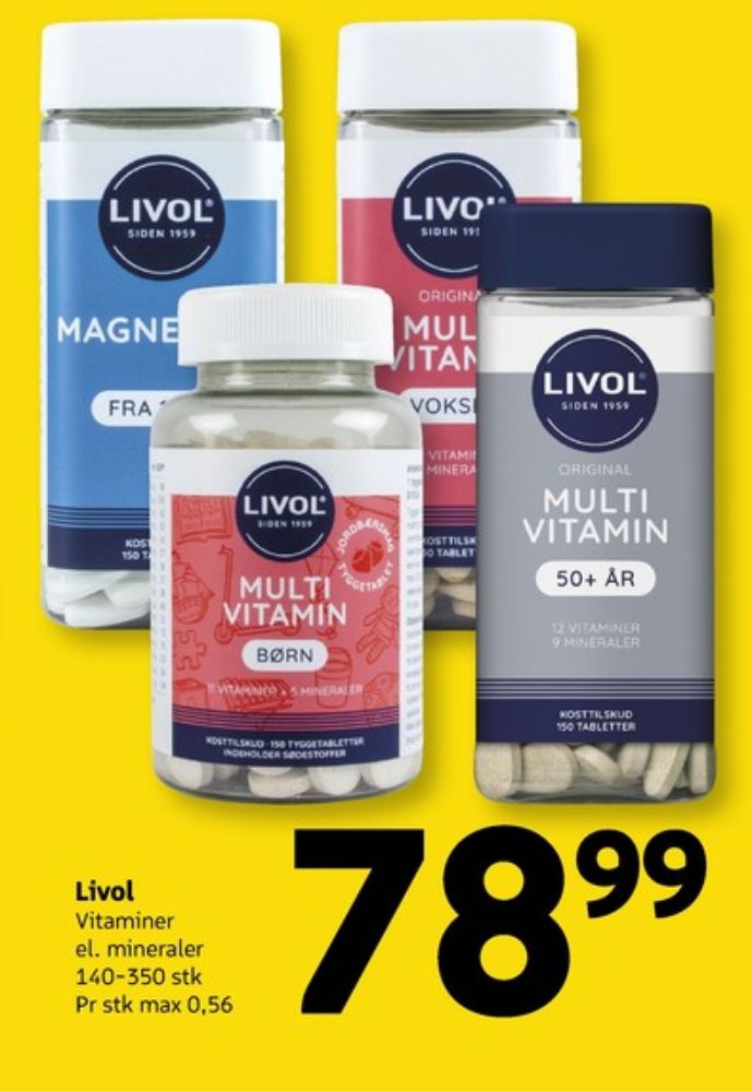 Livol Multi, Vitaminer